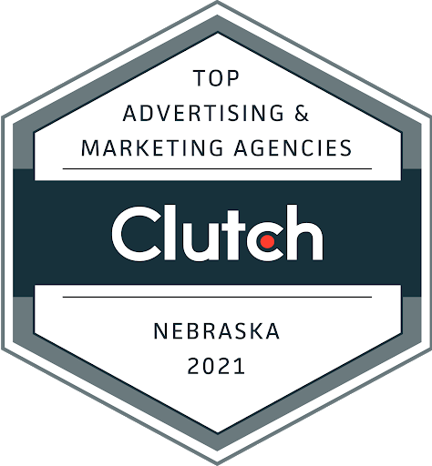 badge for top marketing agency for 2021 from Clutch.co