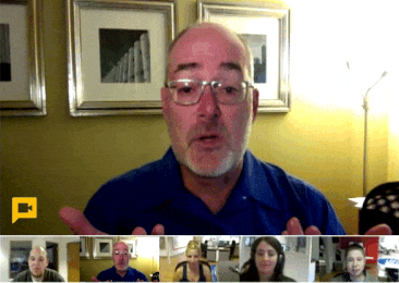 Video clip of Google+ Hangout with Rushminute's Virtual Team.
